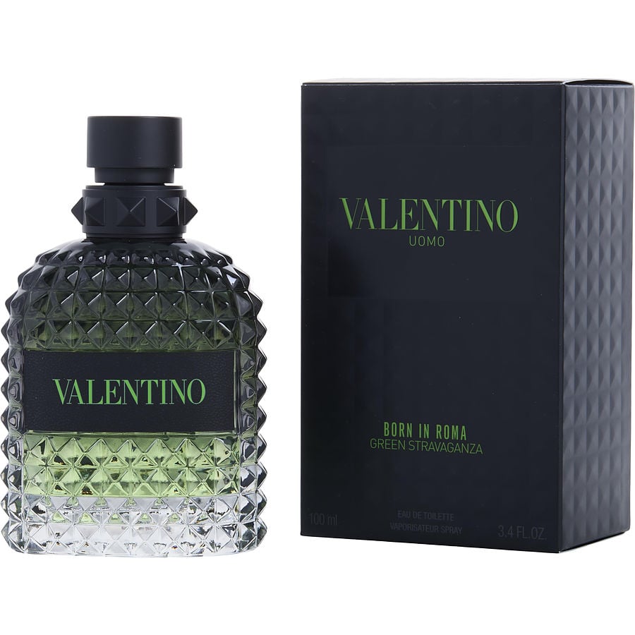 Valentino Uomo Born in Roma Green Stravaganza Eau de Toilette for Men bottle