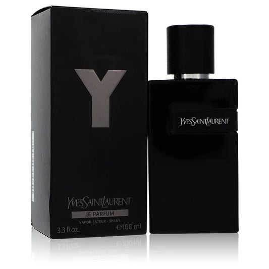 Yves Saint Laurent perfume bottle and packaging on a white background